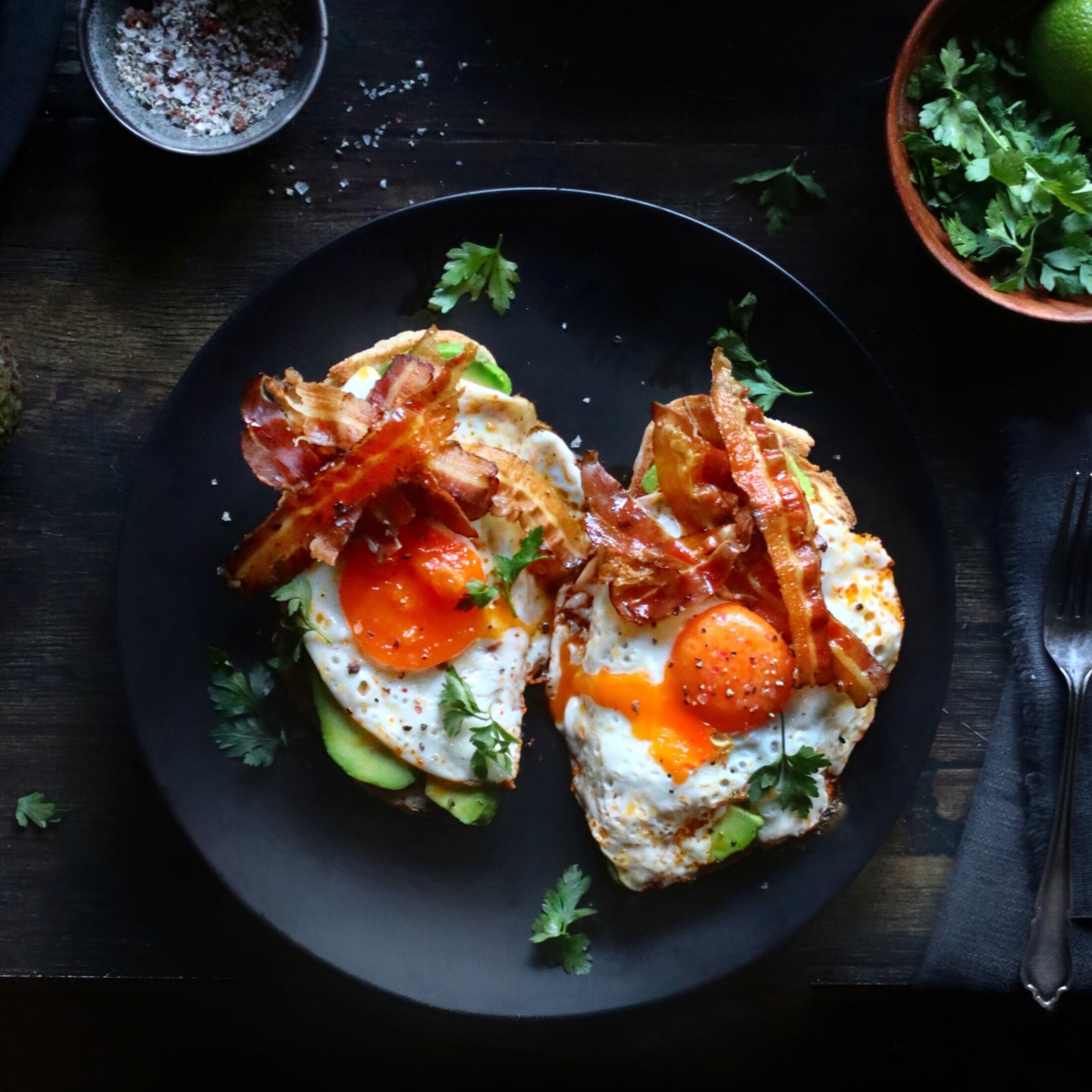 Pork Belly, Fried Egg on Sourdough
