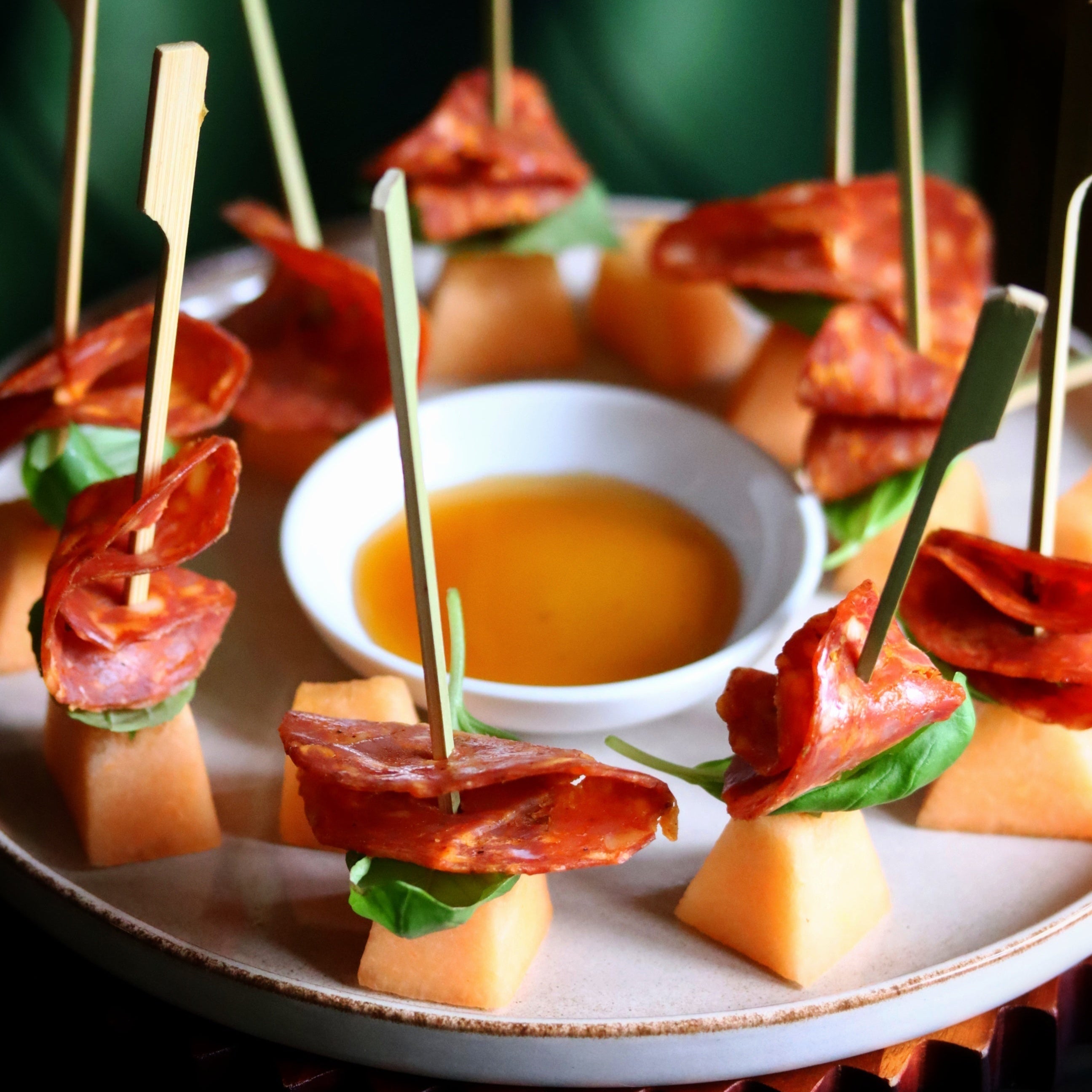 Salami & Melon Hors D'oeuvres