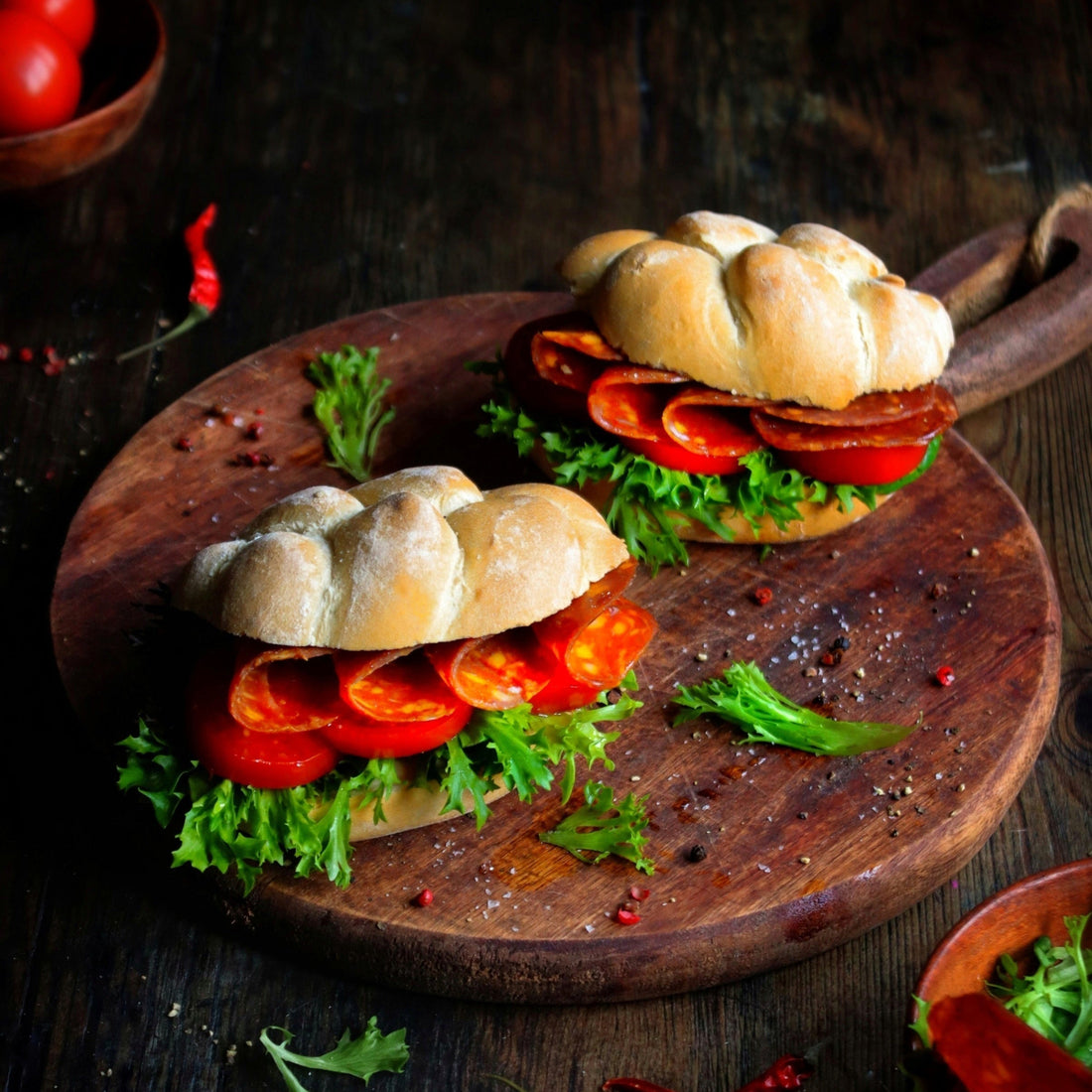 Signature Salami Sub Rolls