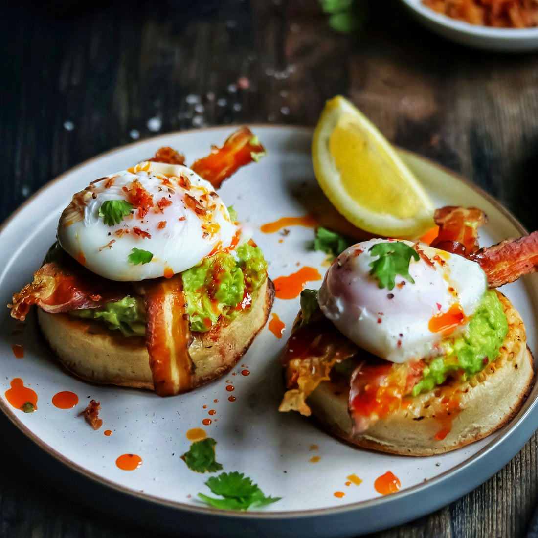 Smashed Avocado & Egg Crumpets