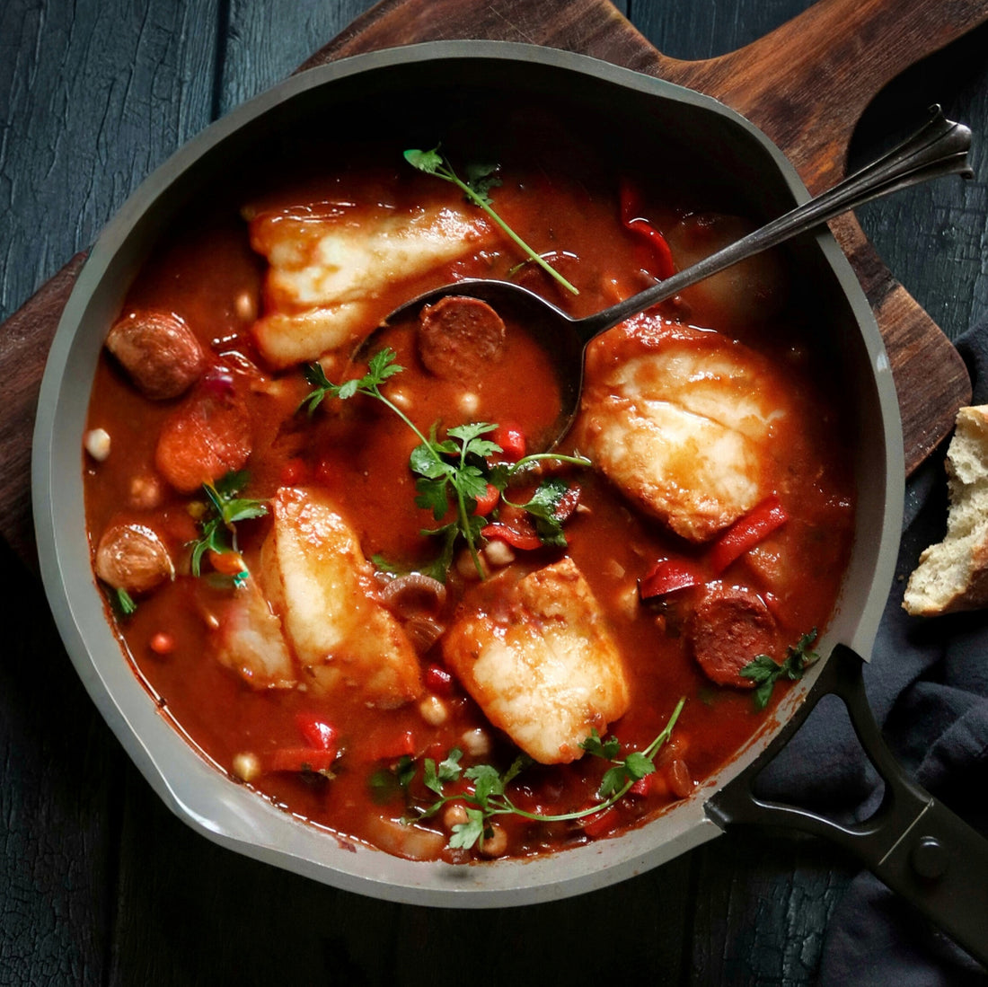 Chorizo White Fish Stew