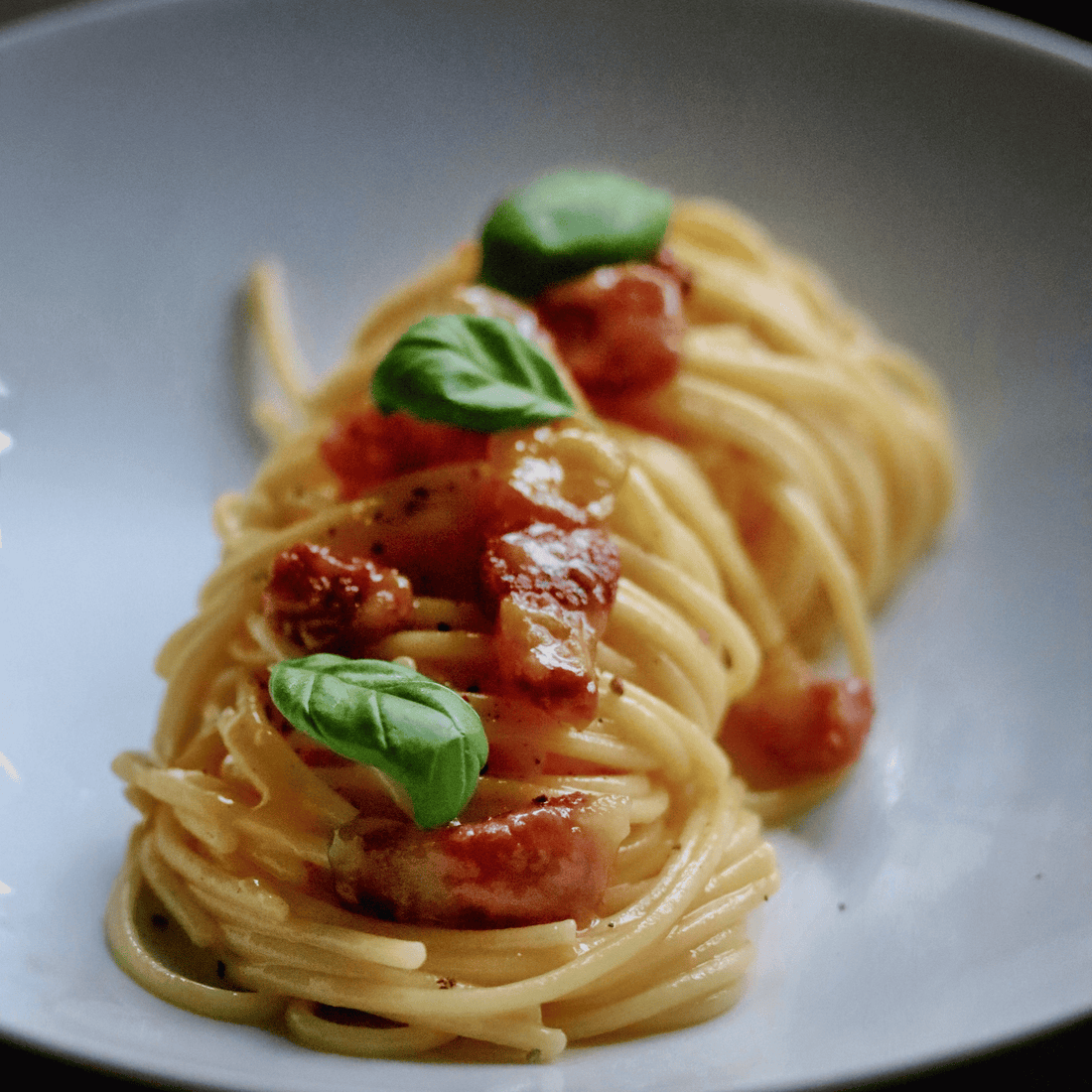 Spaghetti Carbonara with Guanciale
