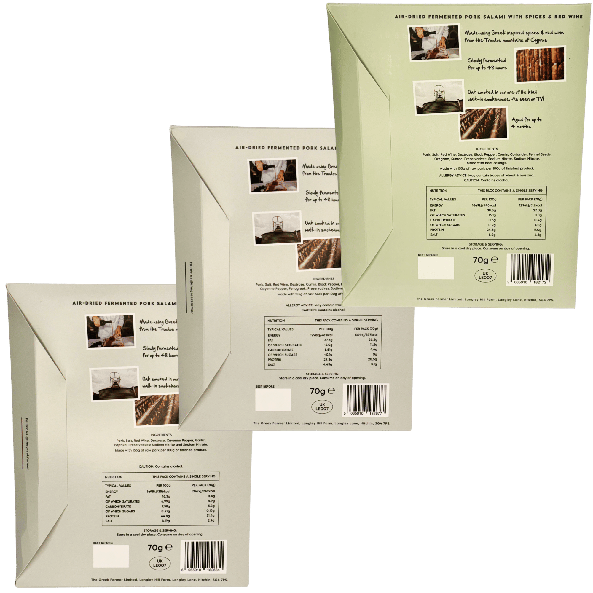 3 Piece Salami Letterbox Collection