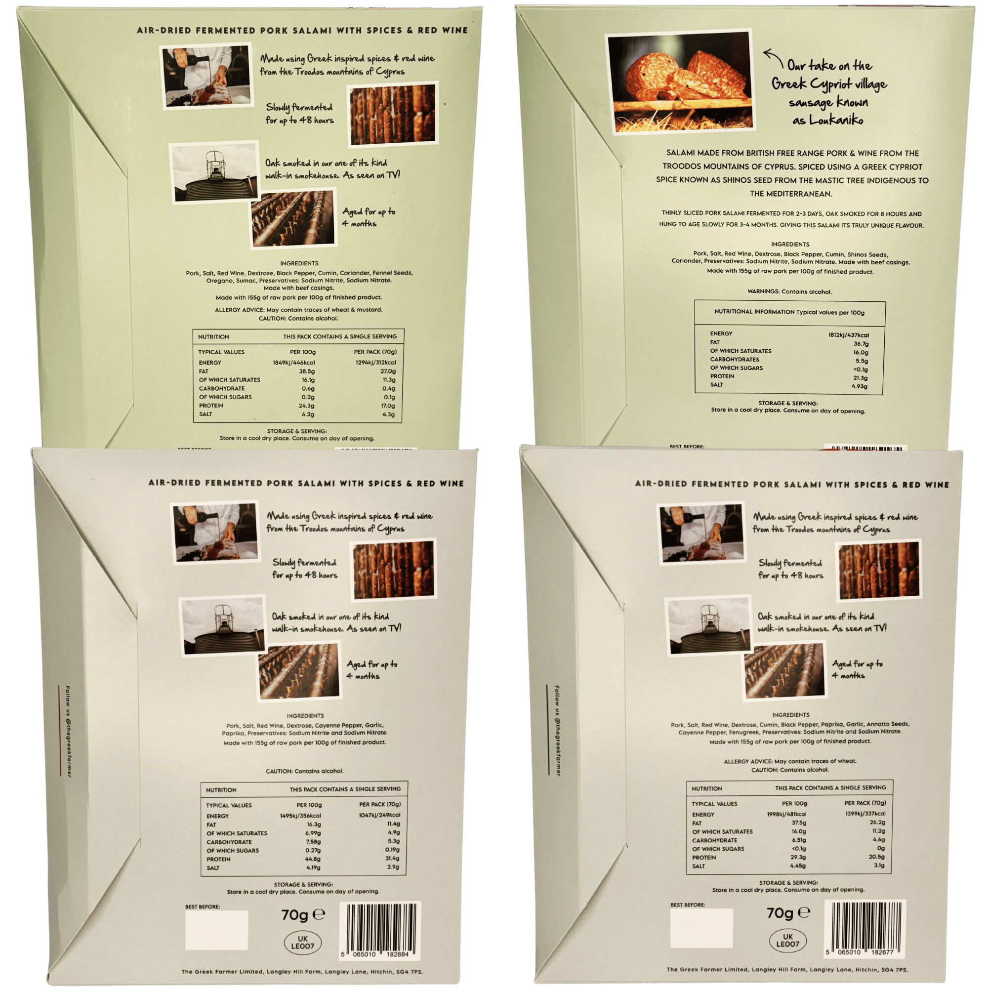 4 Piece Salami Letterbox Collection