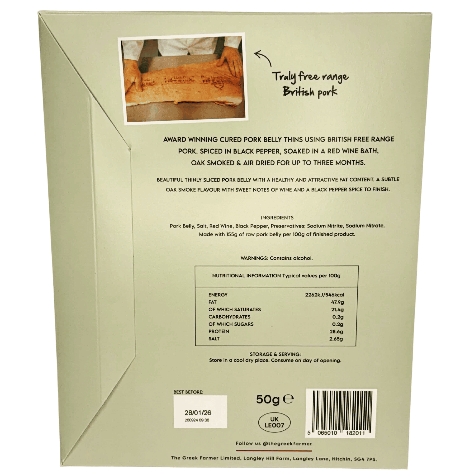 Air Dried Pork Belly Thins