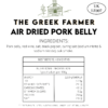 Pork Belly Nutritional Info