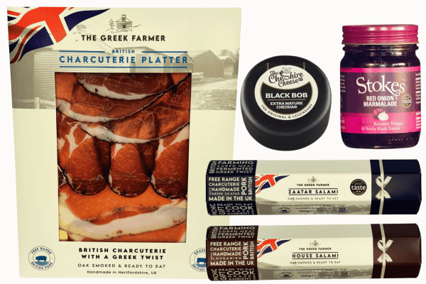 British Cheese, Chutney And Salami Gift Set